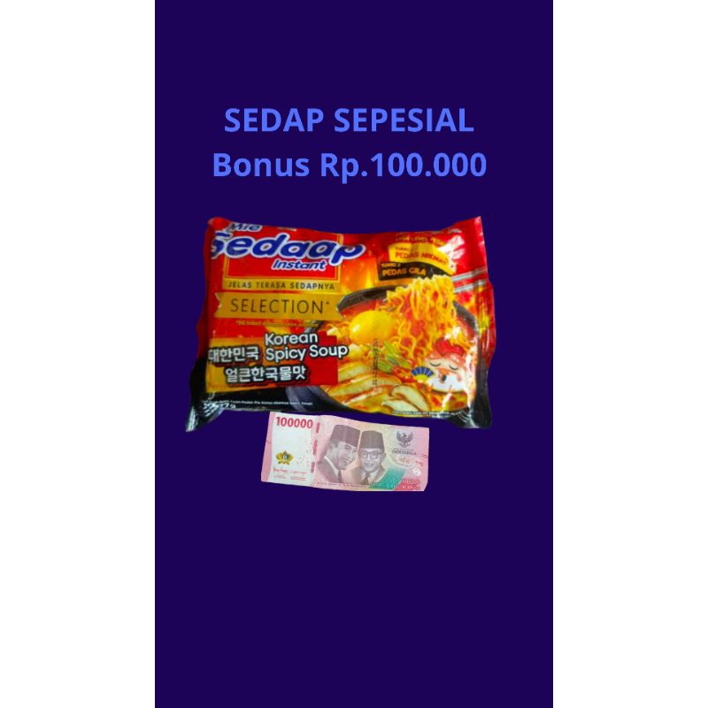 

mie sedap sepesial Bonus