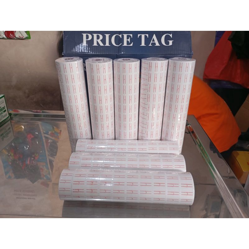

(1slop isi 10roll)Label Harga Merk SANGUAN/Refill Label Roll/Sticker Label Harga Roll