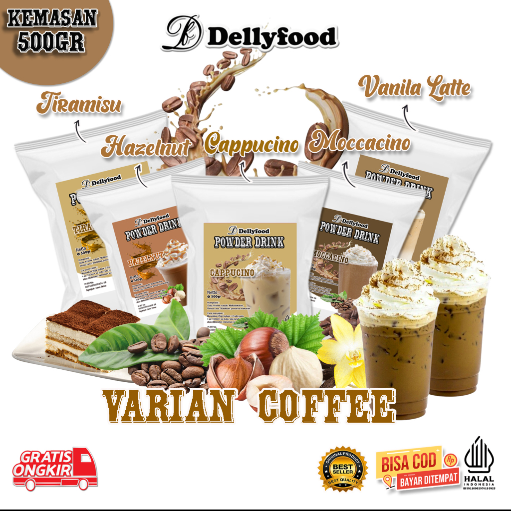 

Bubuk Minuman Varian Coffee / Varian Rasa Kopi 500GR