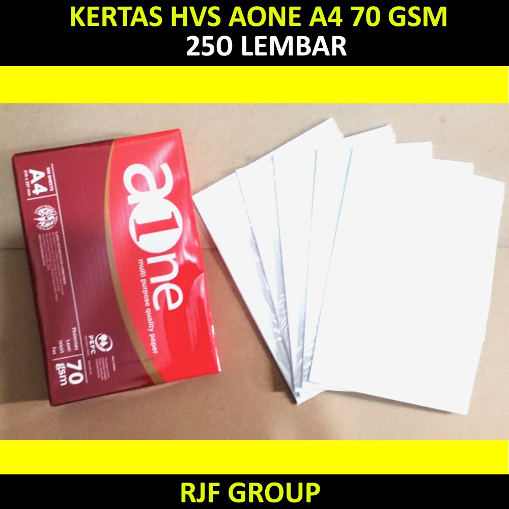 

KERTAS HVS AONE FC 70 A4 250 LEMBAR