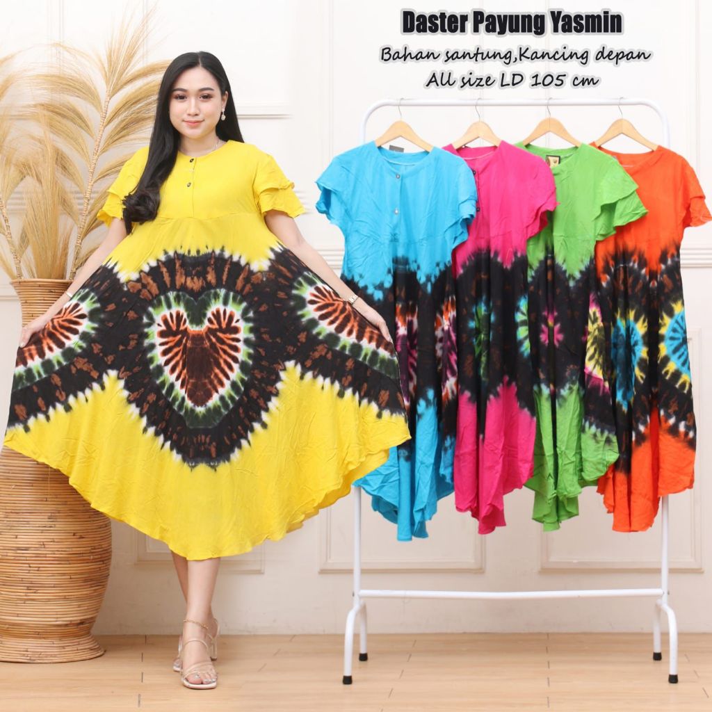 DASTER PAYUNG , DASTER KLOK SOGAN BATIK BAHAN ADEM