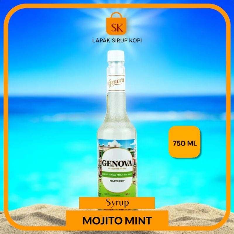 

Genova syrup Mojito Mint 750 ml - premium sirup ala cafe