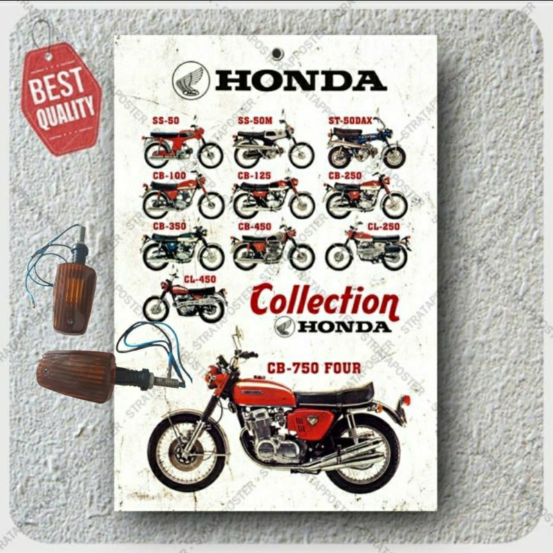 lampu sein ritting sen mini custom hitam honda cb100 cb clasik tiger mega pro