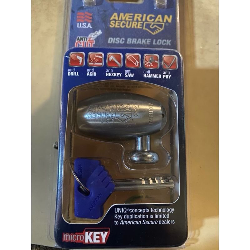 american secure (gembok cakram motor)