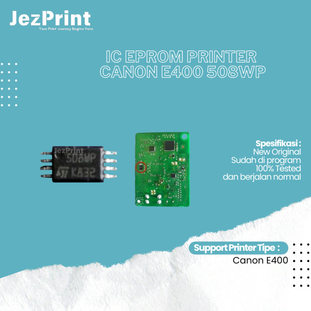 IC Eprom Canon E400 508WP, IC Eeprom Reset Printer Canon E400, IC Counter E400, IC 508WP