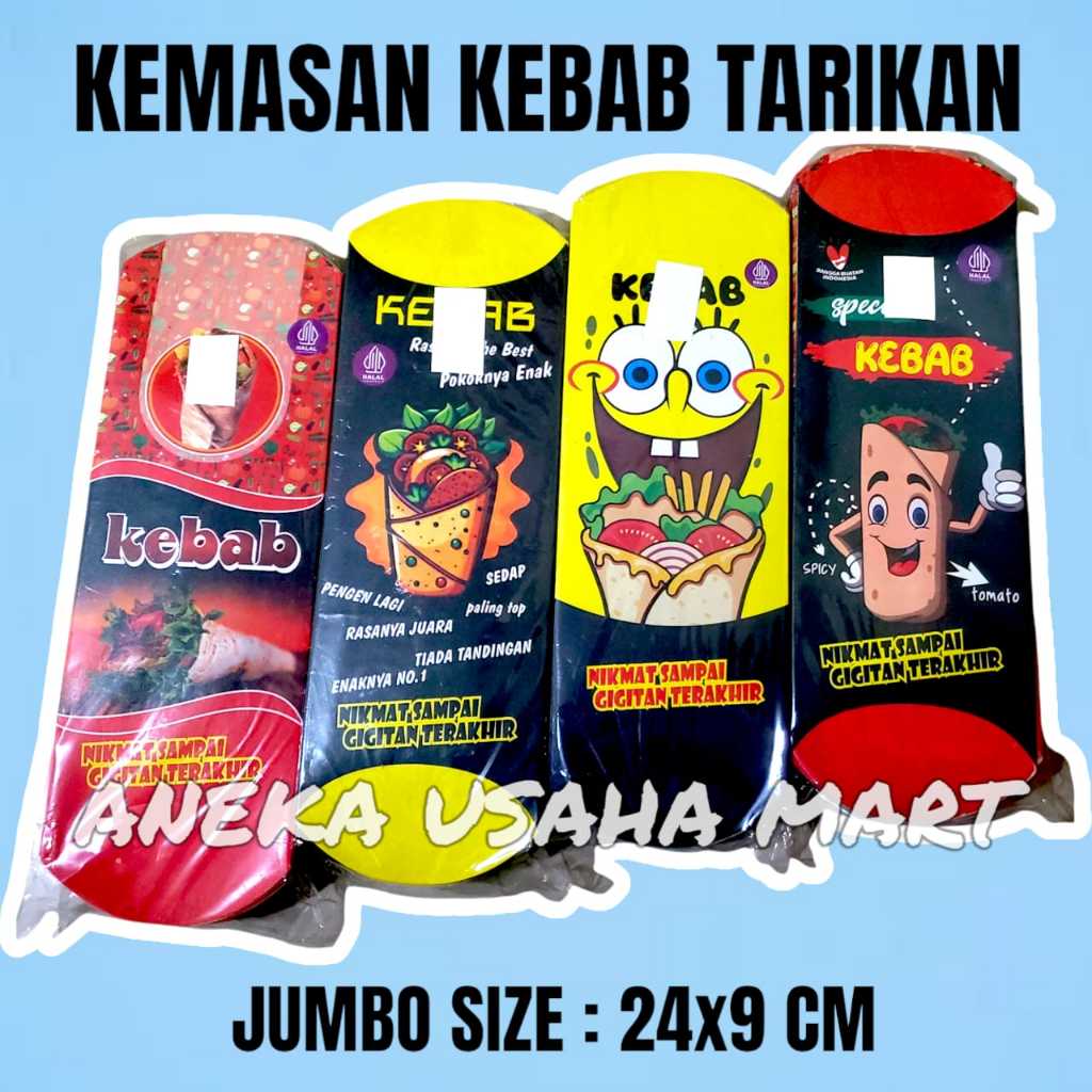 

Kemasan Kebab KPLN Murah 100 Pcs - Wadah Kebab Terlaris 100 pcs - Box Kebab - Bungkus Kebab