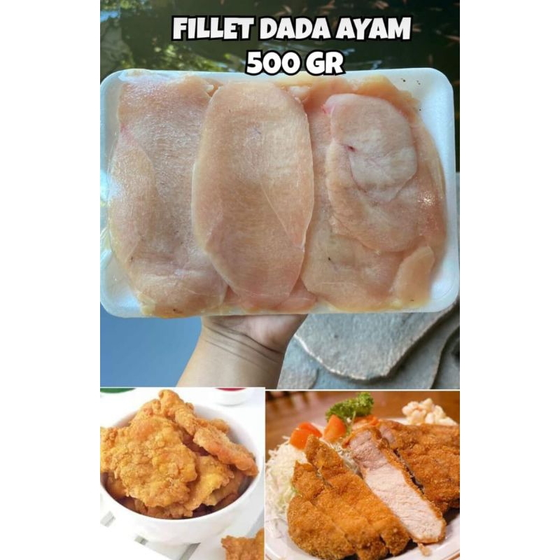 

Dada ayam fillet slice 500gr