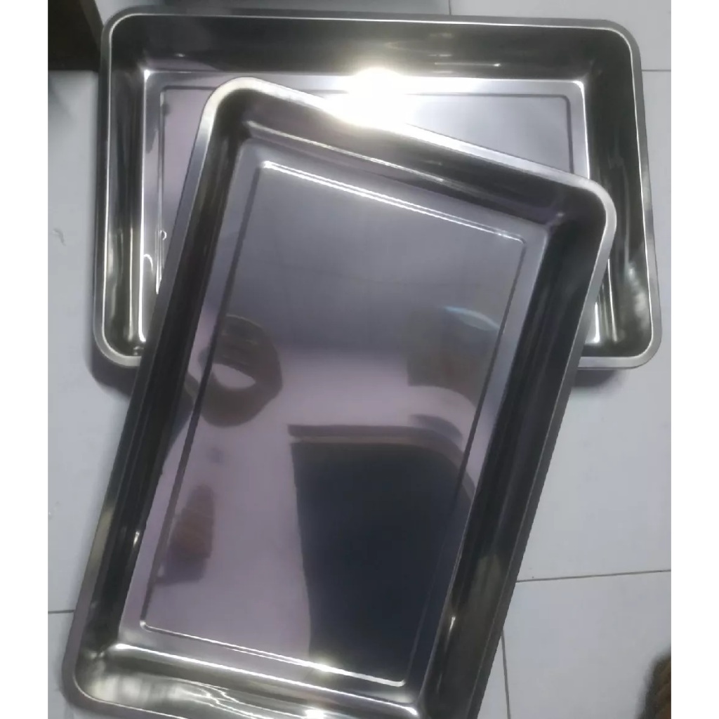 Nampan Stainless Steel / Nampan Baki Stainless Steel / Nampan Kotak Stainless Steel - nampan baki st