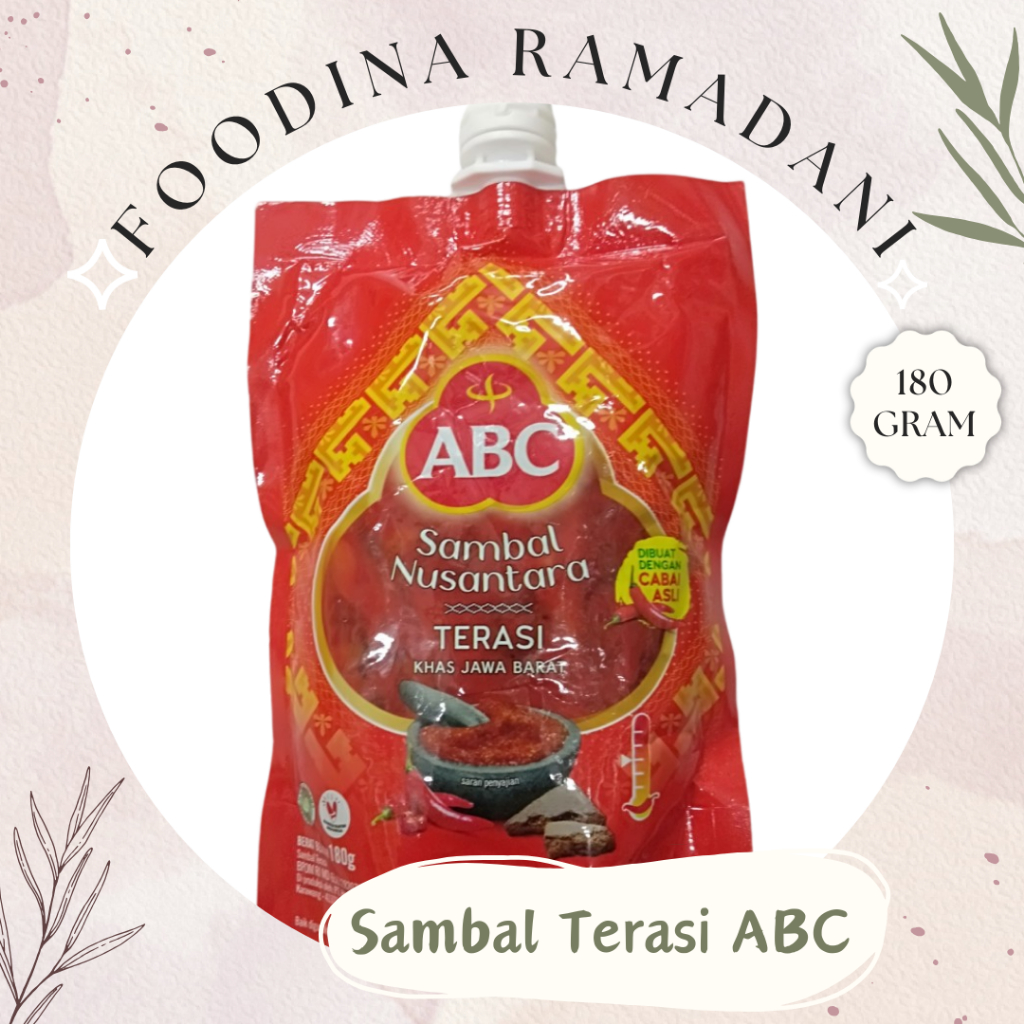 

SAMBAL TERASI Khas Jawa Barat - ABC Nusantara [ 180gr ] Harga Per PCS