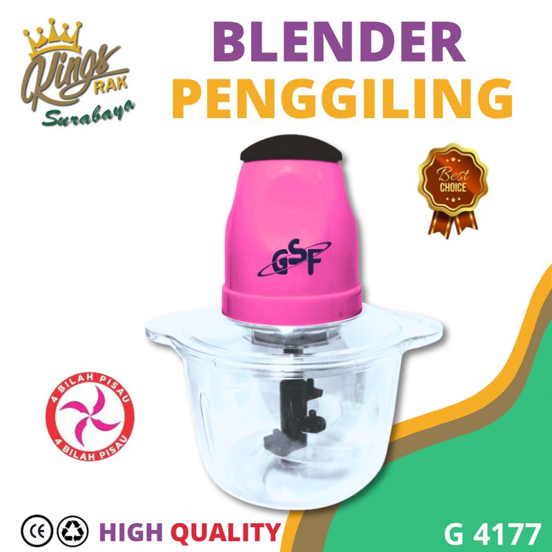 Blender Daging Food Chopper Meat Grinder Penggiling Daging Bumbu Cabe Buah Elektrik Multifungsi Gili