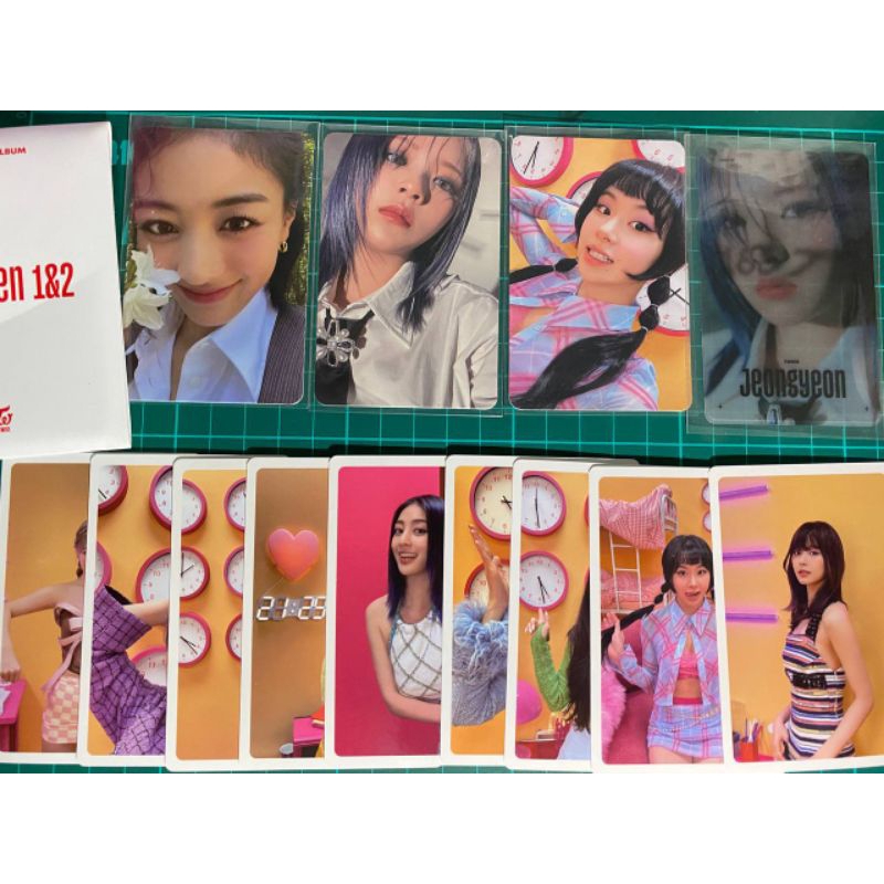 photocard twice between 1&2 complete pob jihyo jeongyeon chaeyoung