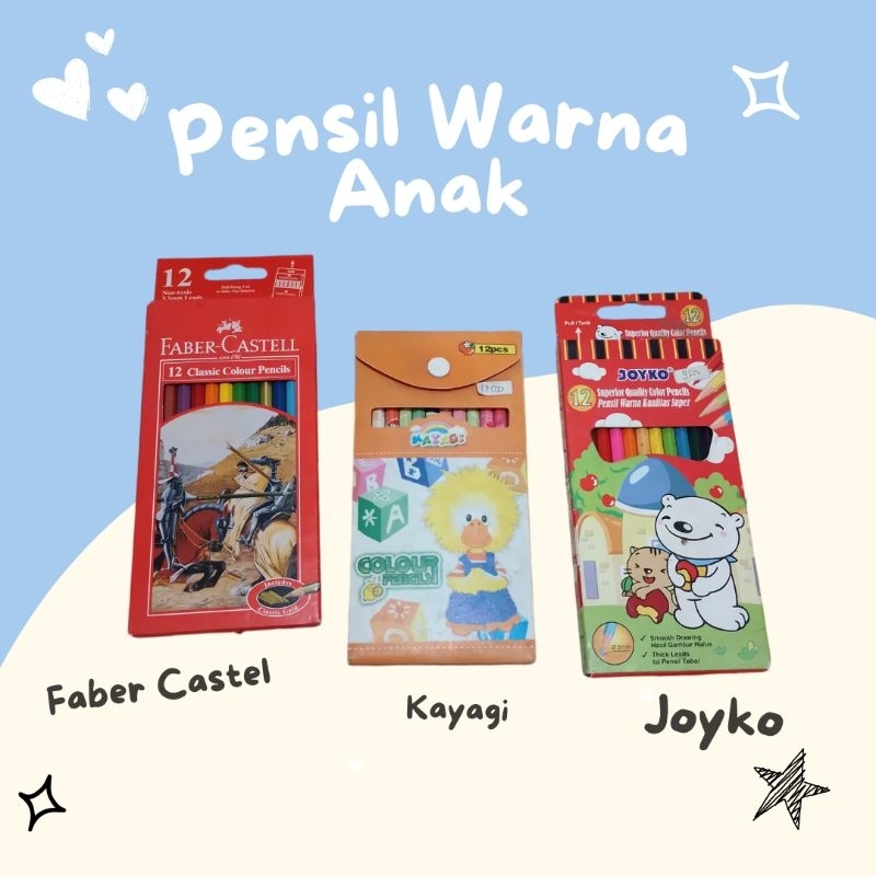 

PENSIL WARNA isi 12 FABER CASTELL murah JOYKO ZENDI KAYAGI