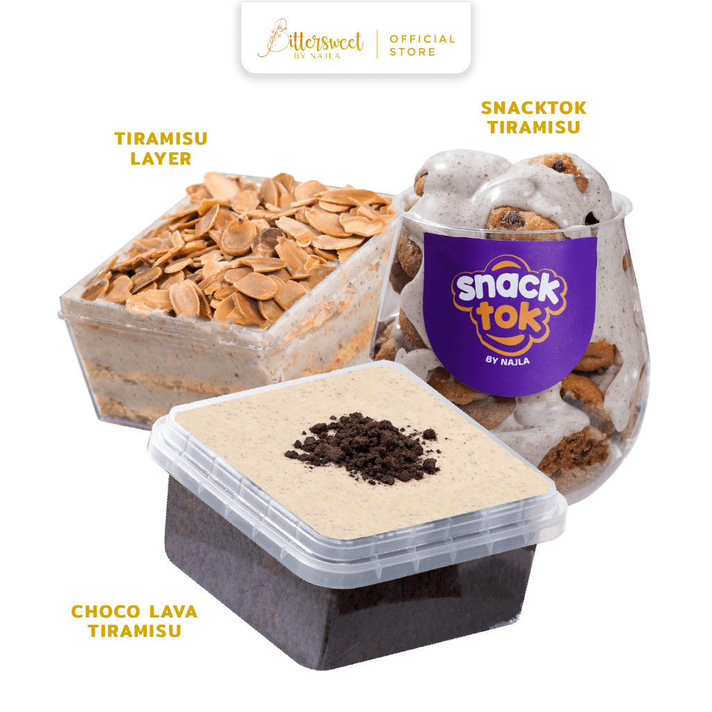 

[ SPESIAL PAY DAY ] All Tiramisu ( Snacktok + Lava + Pastry Layer )