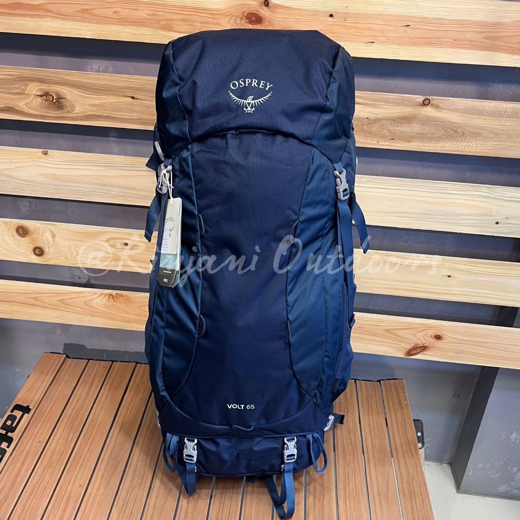 TAS CARRIER OSPREY VOLT 65L F22 BLUE BACKPACK PRODUCT OSPREY CARRIER VOLT 65L F22 OSPREY HIKING BACK