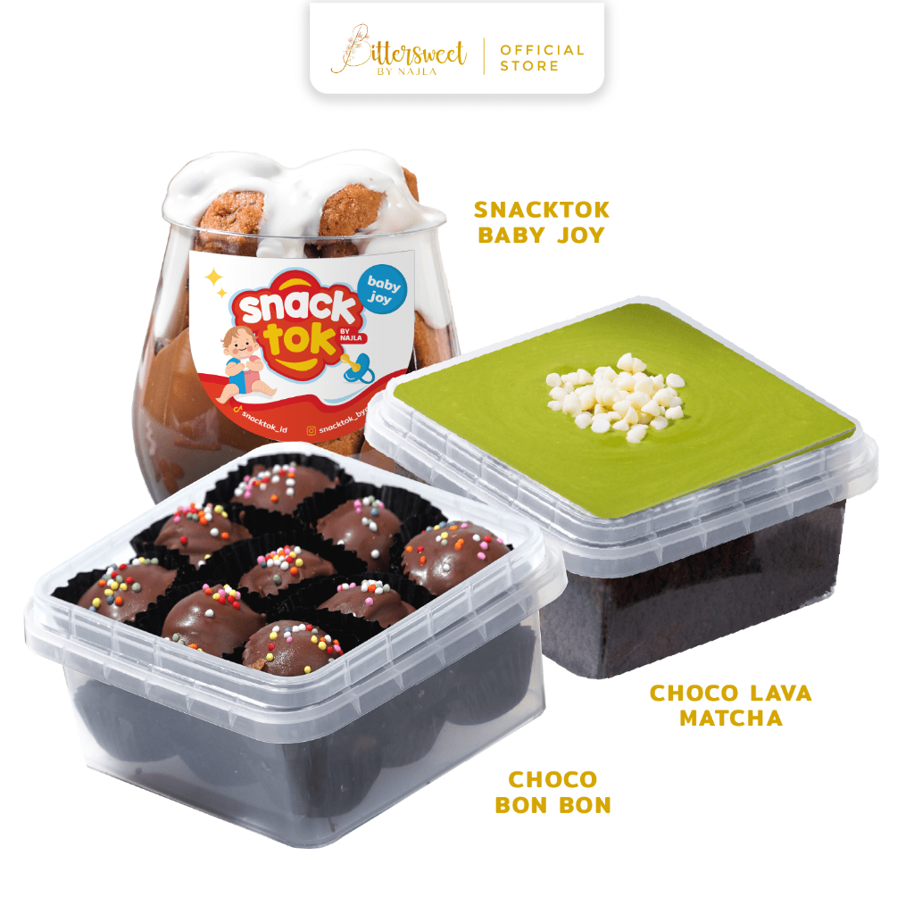 

[ SPESIAL PAY DAY ] Choco Bonbon + Snacktok Baby Joy + Choco Lava Matcha