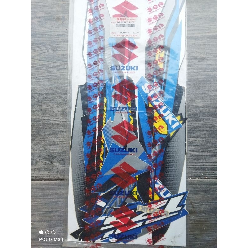 striping sticker Lis body Suzuki Shogun FL 125 tipe R jari jari original SGP