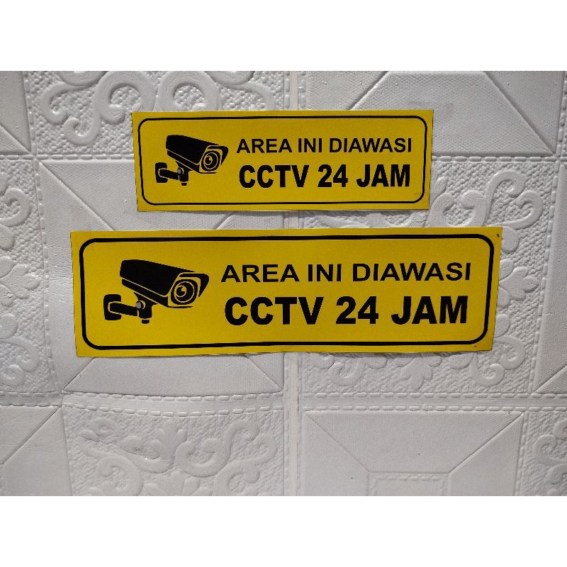 

Stiker anti air |AREA INI DIAWASI CCTV | Ready sticker anti air