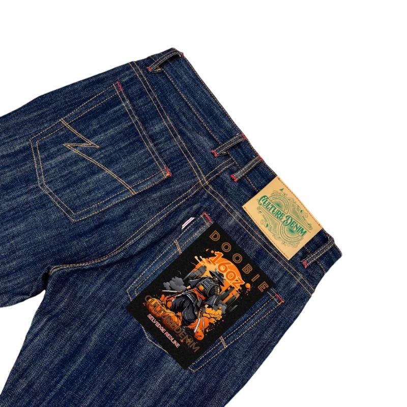 Culturedenim - Celana Jeans Raw Denim - Doobie 16oz - Selvedge Redline