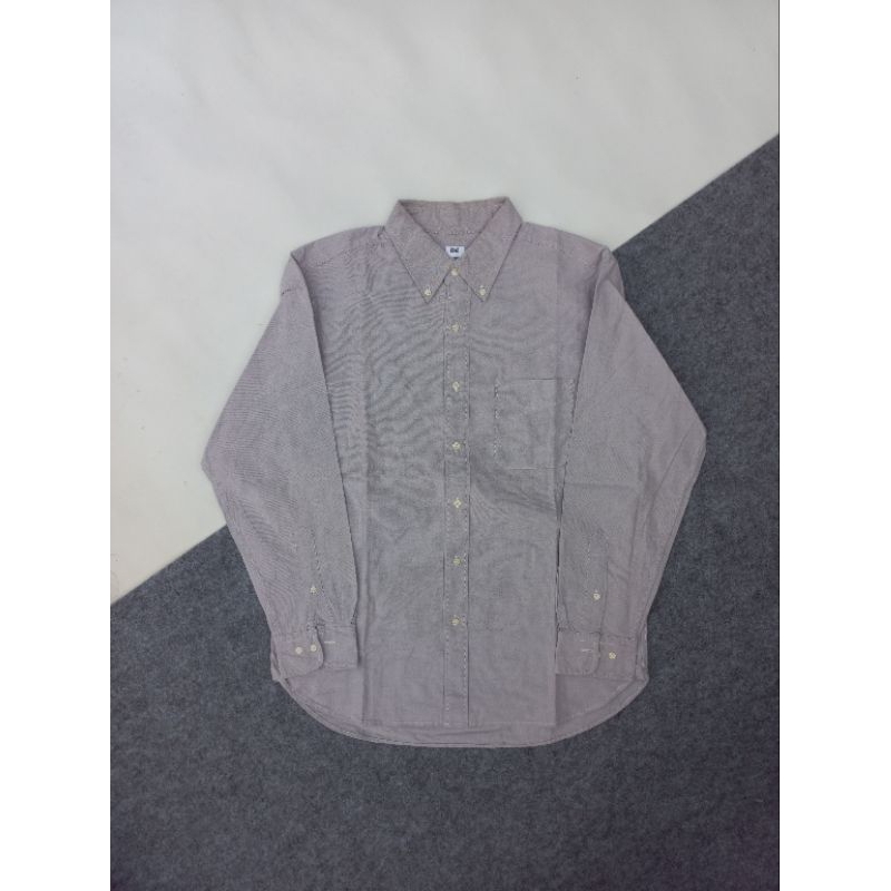 KEMEJA UNIQLO ORIGINAL WORKSHIRT UNIQLO(L)