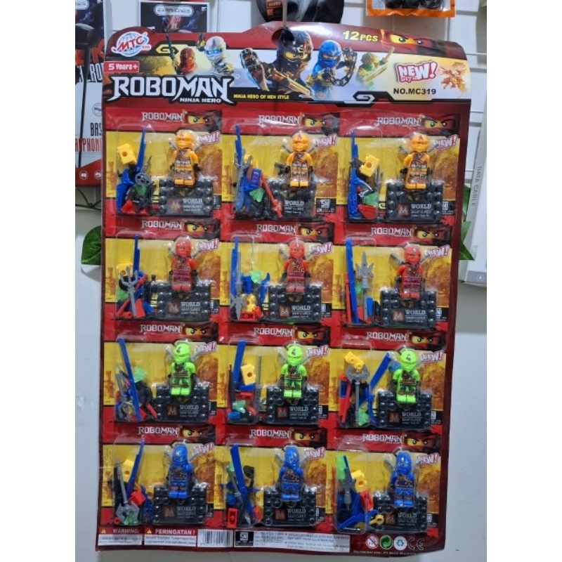 MAINAN ANAK LEGO / MAINAN ROBOMAN NINJA / ROBOMAN NINJA HERO / HARGA UNTUK 1PCS