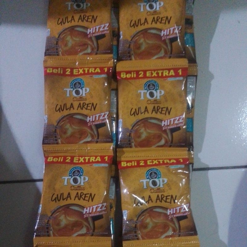 

Top coffee gula aren 3in1 coffee instan 22gram