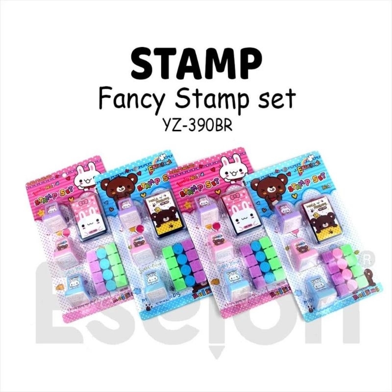 

1 set stempel karakter + penghapus karakter