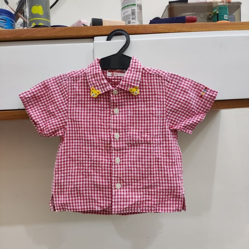ATASAN KEMEJA BABY BRAND MIKI HOUSE PRELOVED