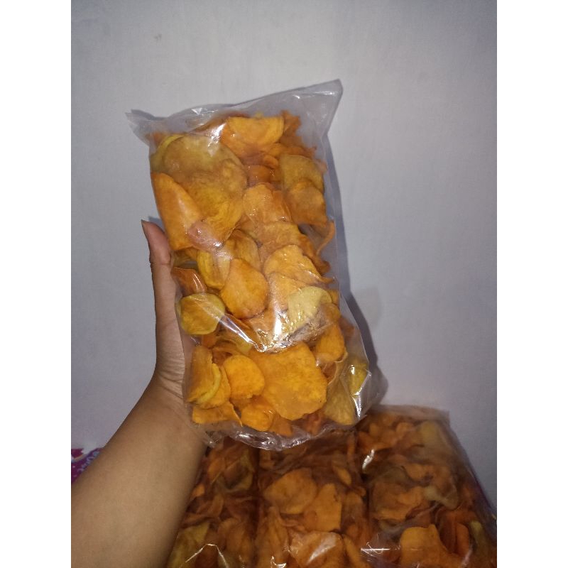 

keripik ubi rambat atau ubi jalar kuning