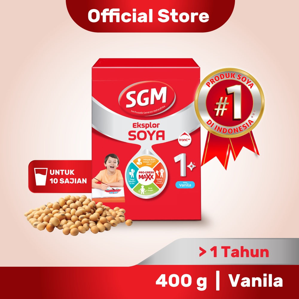 SGM SOYA 1+ VANILA 400GRAM