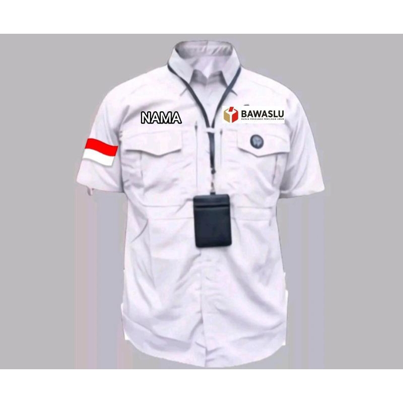 KEMEJA TACTICAL M-TAC BAWASLU FUL BORDIR KEMEJA TACTICAL M-TAC CUSTOM BORDIR