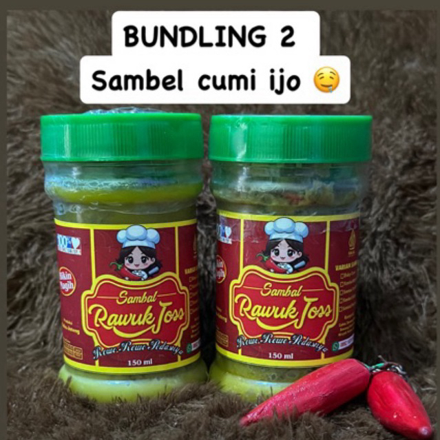 

BUNDLING SAMBEL CUMI IJO Rawuk joss only 150g