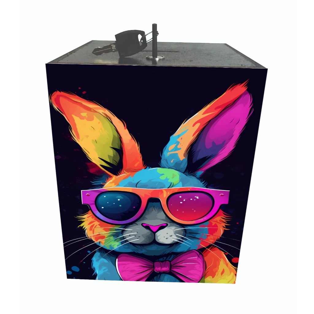 Celengan kotak unik motif estetik celengan kunci gembok viral