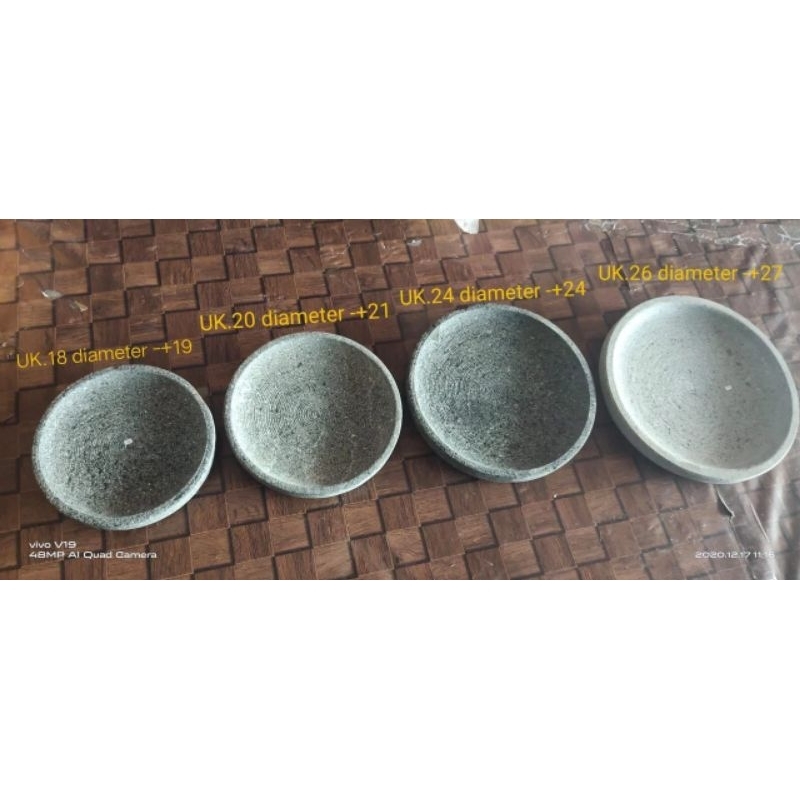 Cobek Batu Asli Gunung