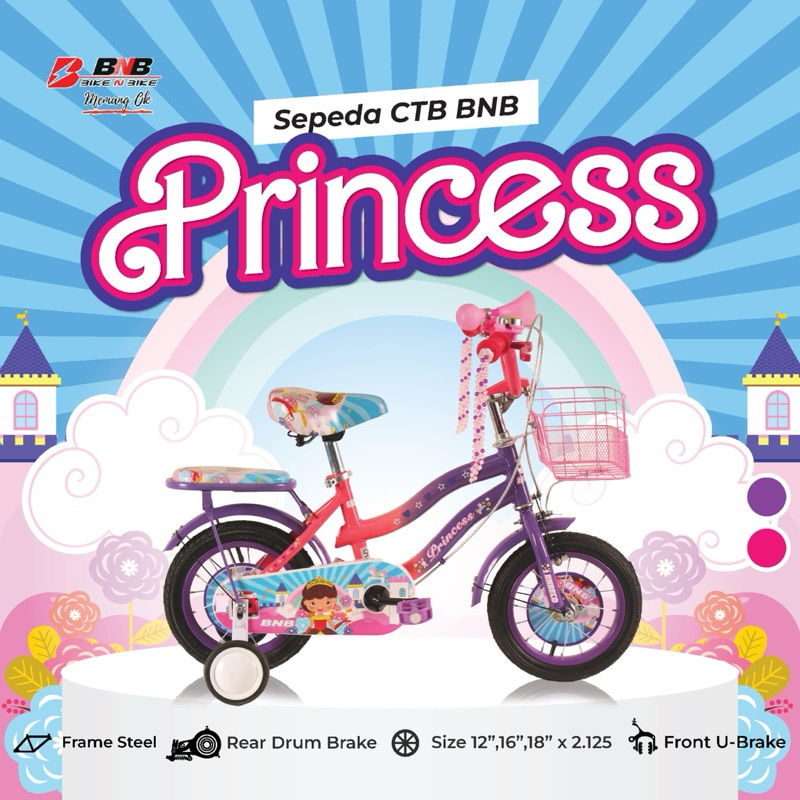 Sepeda mini 18 BNB Princess