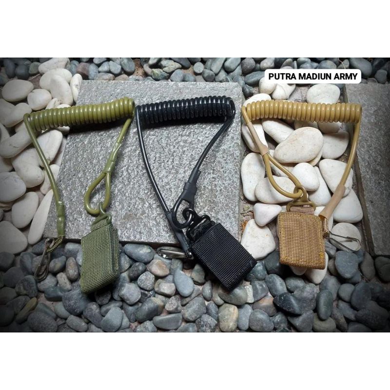 Tali Pengaman Pistol / Safety Tactical / Tali Spiral Senjata Pengaman pistol / Tali Senjata Layard