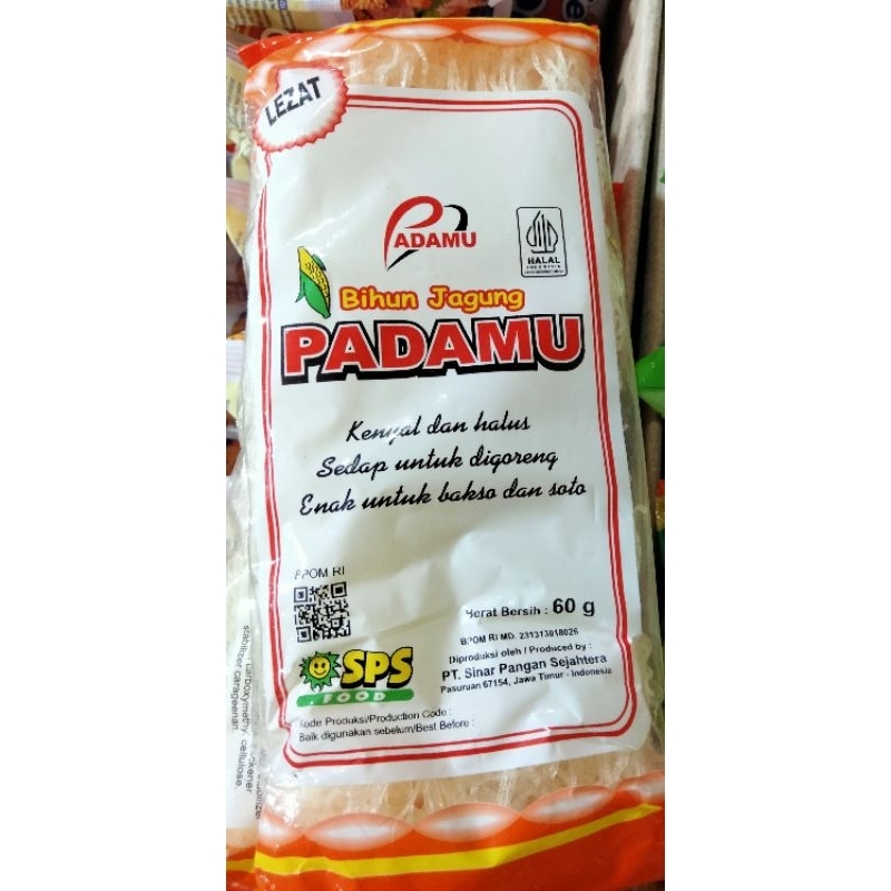 

MIE BIHUN PADAMU OREN 60g, 1RENTENG ISI 4Pcs
