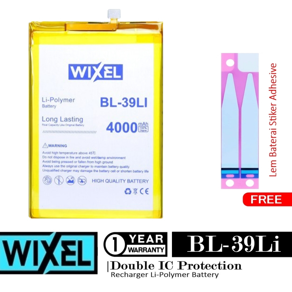 Baterai iTel Vision 2 L6503 BL-39Li BL39Li Double IC Protection