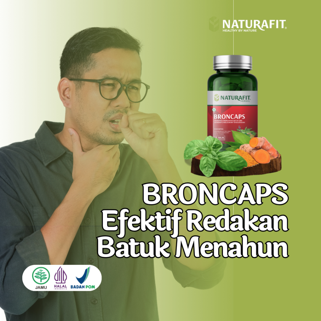 Broncaps obat batuk berdahak alami ampuh dewasa herbal untuk asma flu pilek serta berdahak manahun