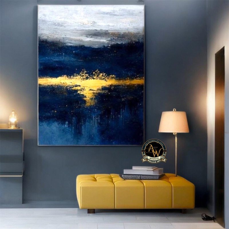 

lukisan dinding abstrak modern art aesthetic