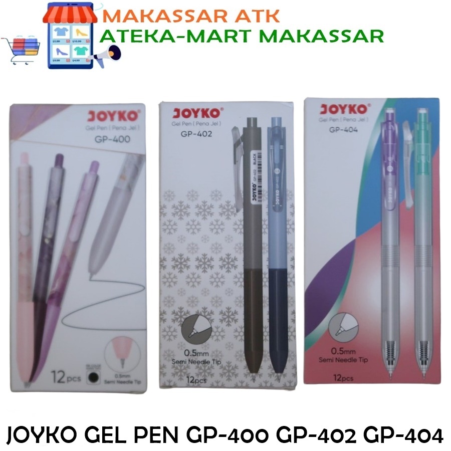 

[BOX./12PCS] JOYKO GEL PEN GP-400 GP-402 GP-404 PEN CETEK