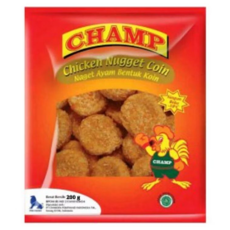 

CHAMP Chicken Nugget Coin Naget Ayam Koin 200 gram
