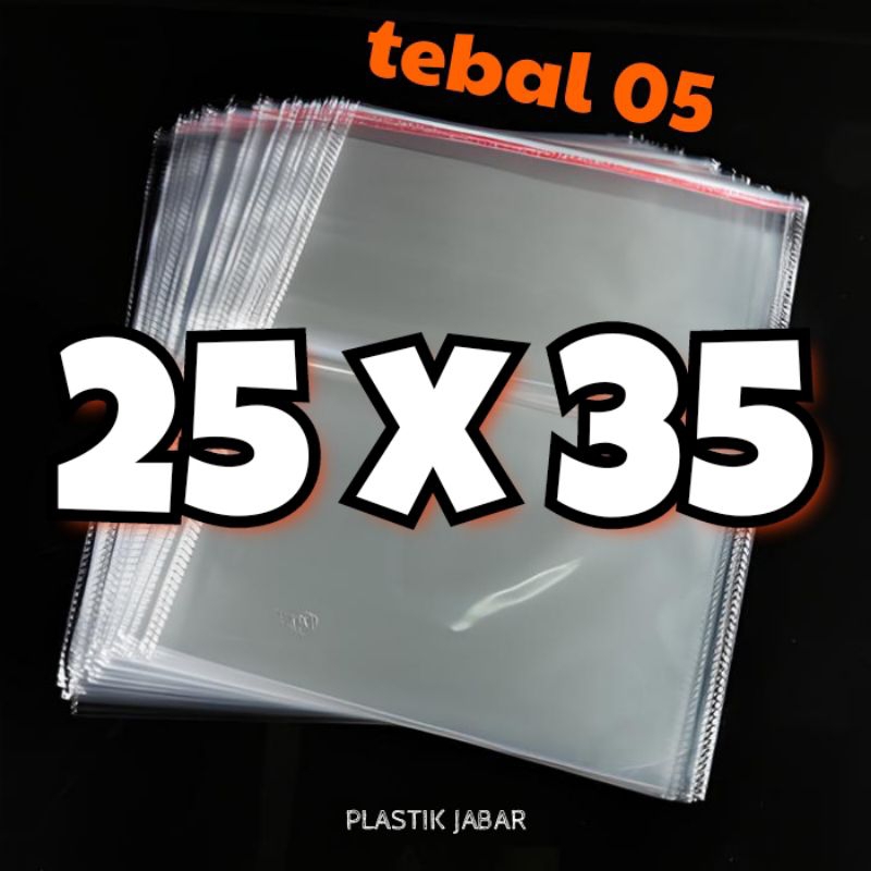 

PLASTIK OPP 25 x 35 (05) isi 100 Lembar