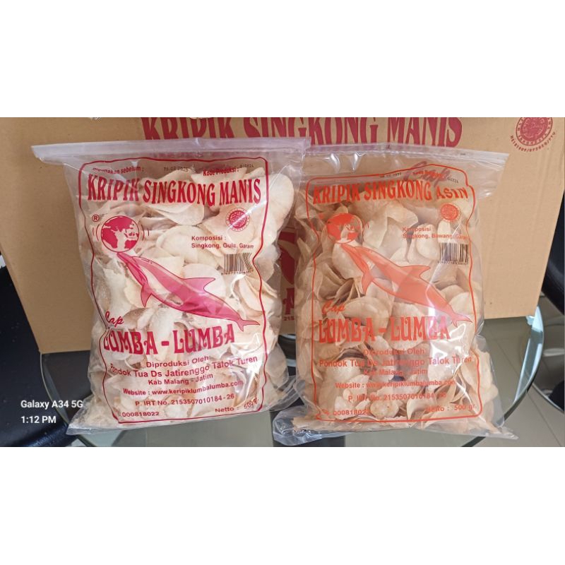 

kripik singkong Lumba2 asli 500 gr