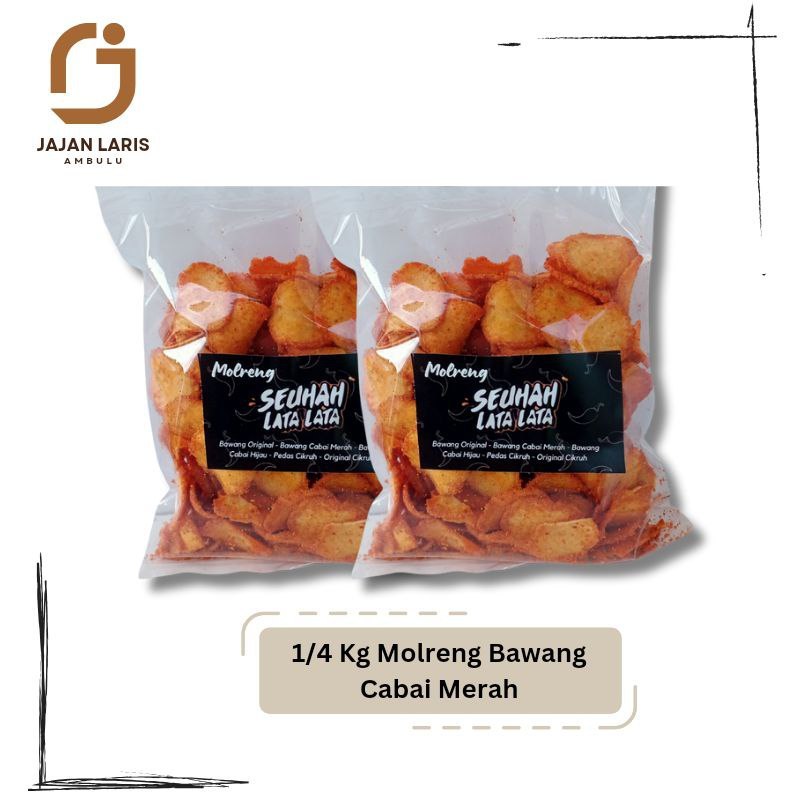 

Molreng Seuhah Lata Lata Kemasan 250gram 1/4Kg Original Pedas