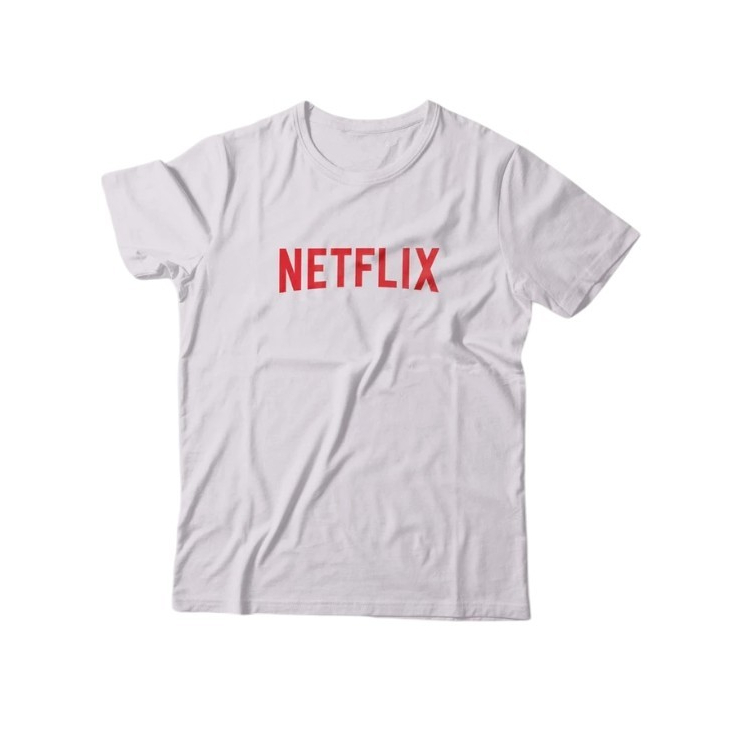 Kaos Pria Distro LOGO NETFLIX STREAMING PROVIDER TV PRIA WANITA BAJU DISTRO T-SHIRT
