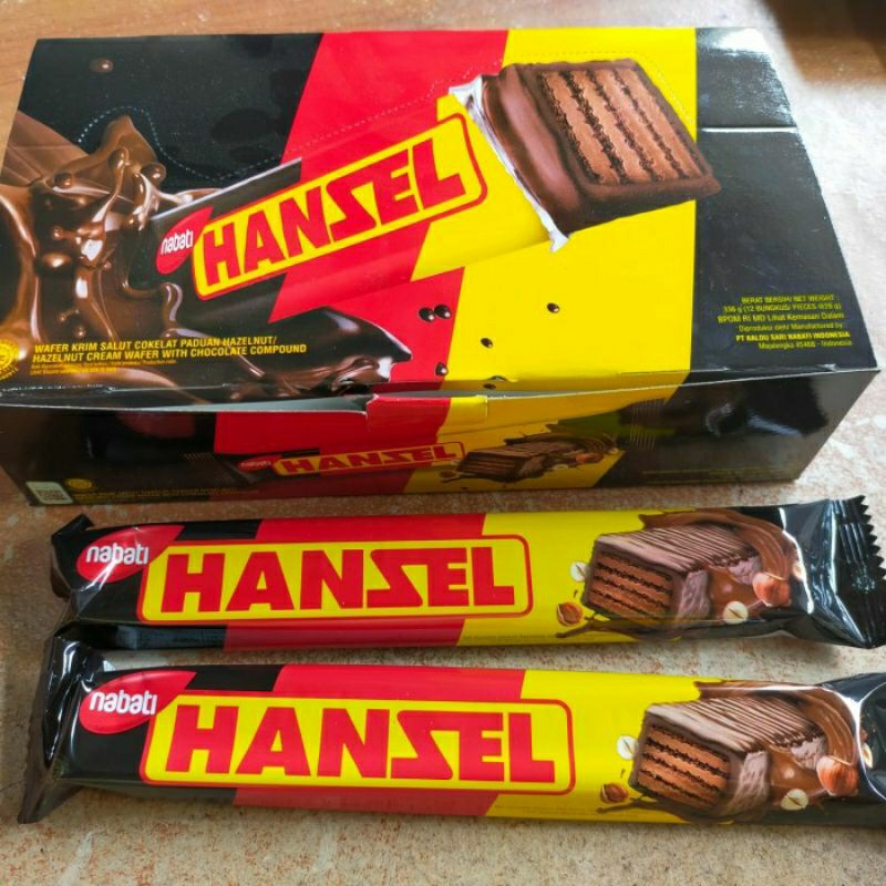 

Nabati hanzel hanzel box isi 12 pcs wafer coklat hazelnut