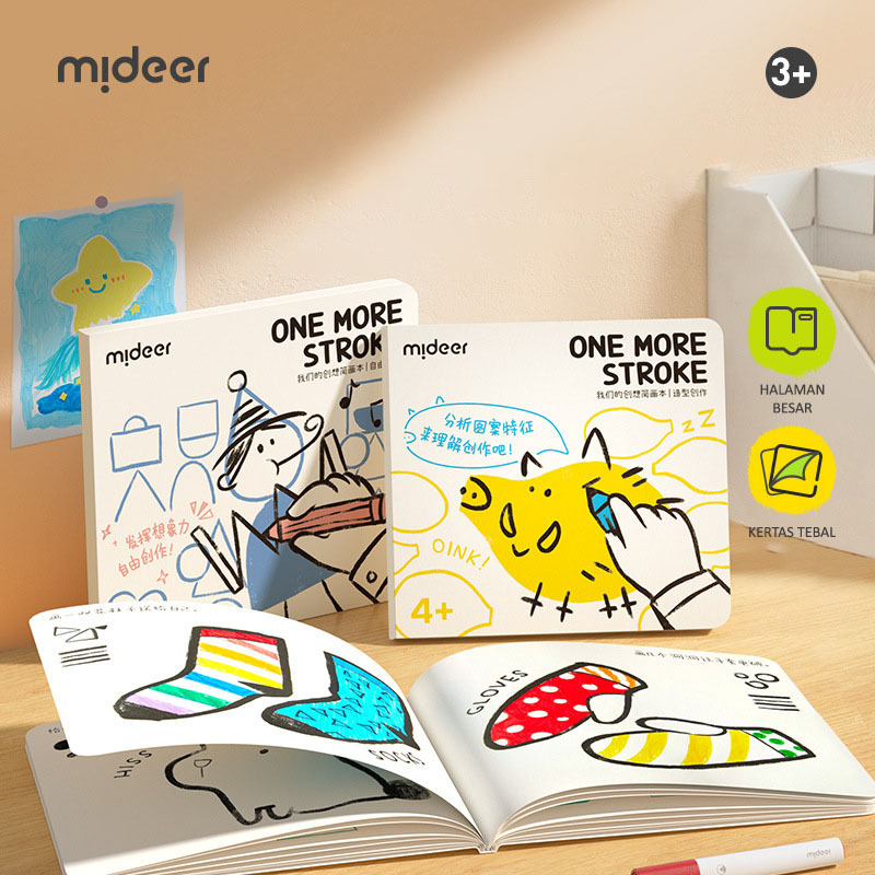 Mideer Coloring Sketch / Buku Mewarnai Sketsa Untuk Anak