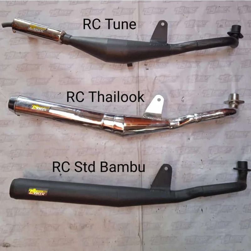 knalpot racing 79dux suzuki rc 100 dk bravo