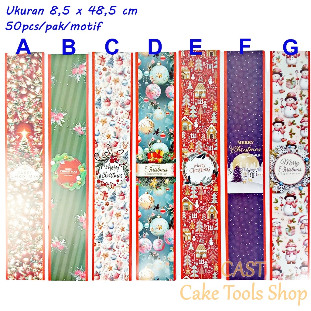 

Paper Belt Natal Christmas Dekorasi Hampers Box Parcel 50 pcs