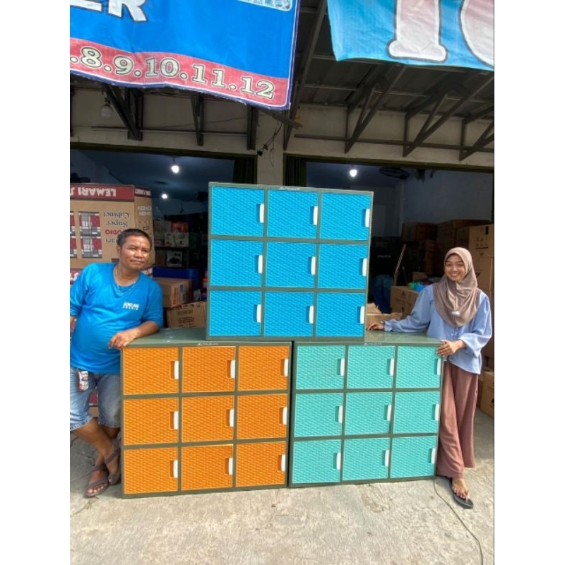 Lemari fawsline 3 baris 3 susun 9 pintu